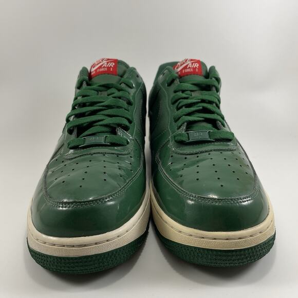 Nike Air Force 1 Low '07 Gorge Patent Leather Green Mens Size 11.5 #315122-301 - Picture 2 of 9